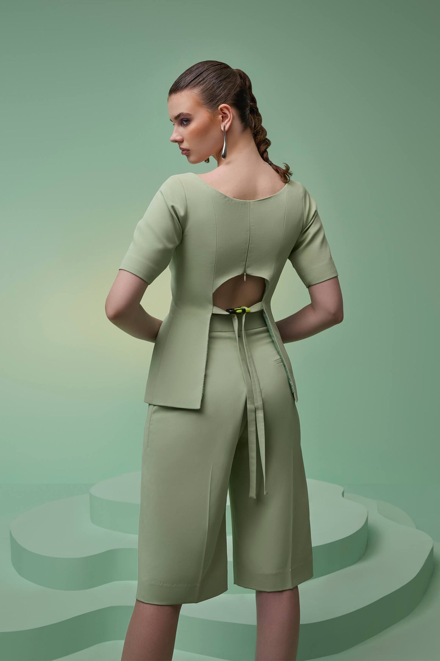 Mint Green Top With Vents