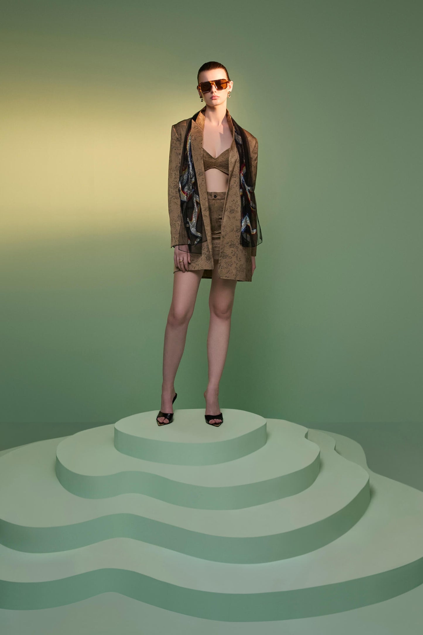 Walnut Quilted Bralet