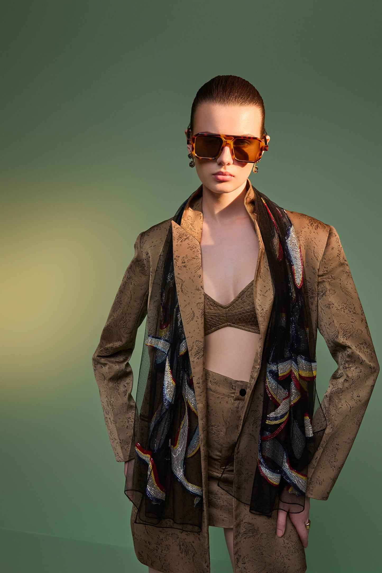 Walnut Quilted Bralet