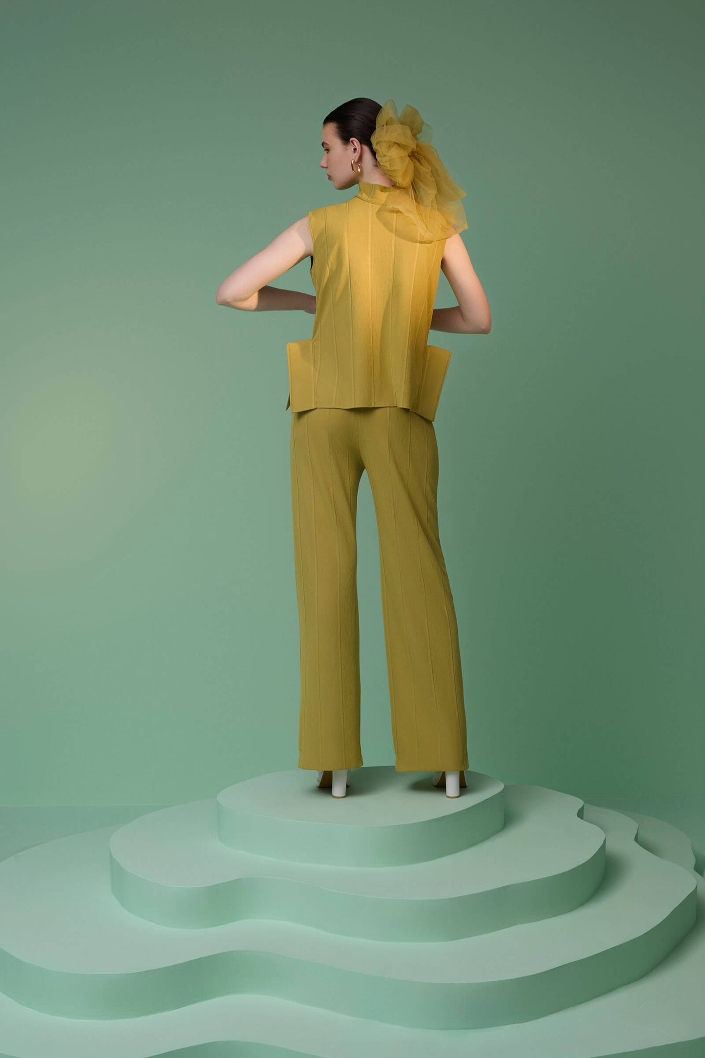 Mustard Knit Trousers
