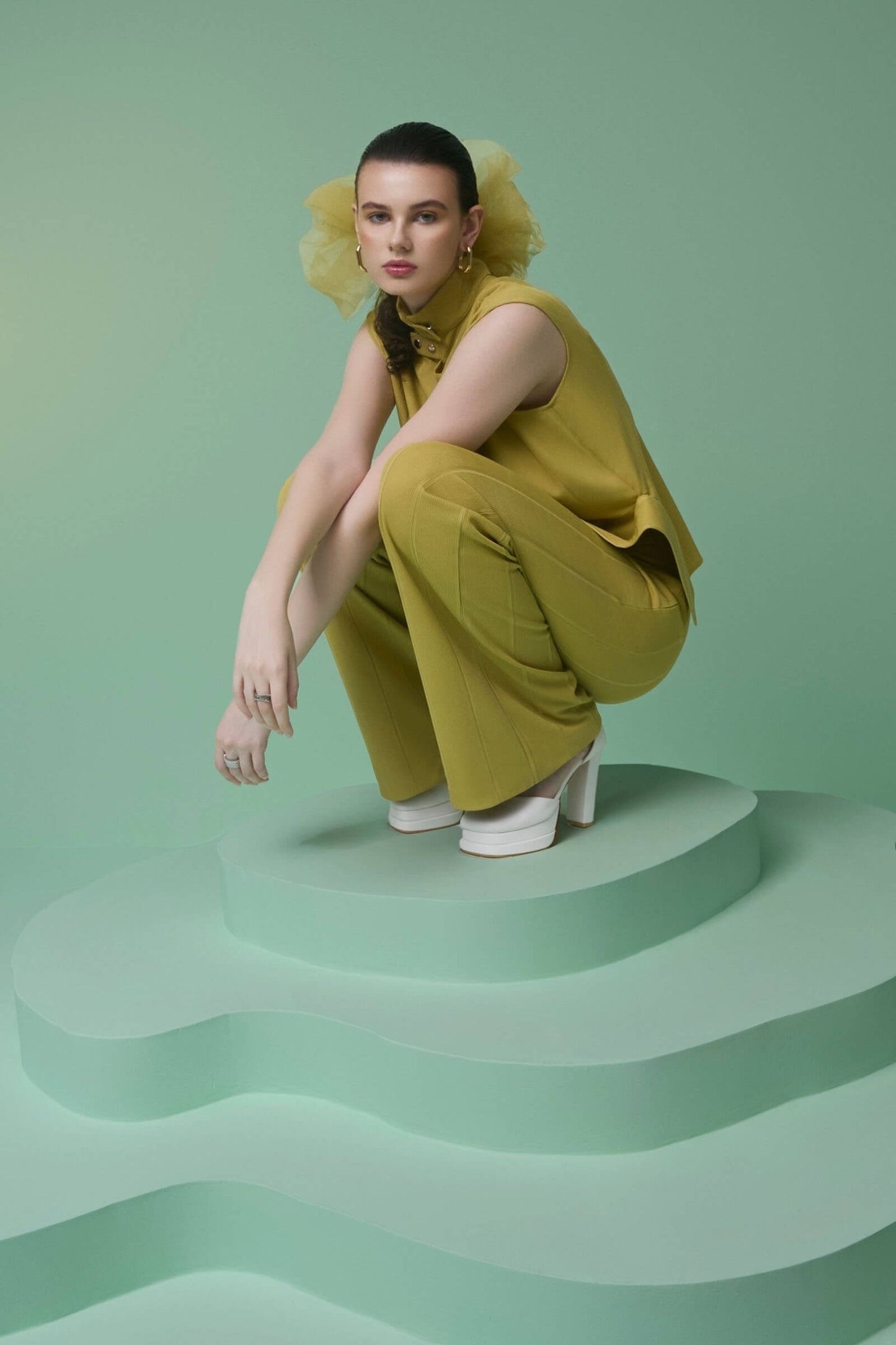 Mustard Knit Trousers