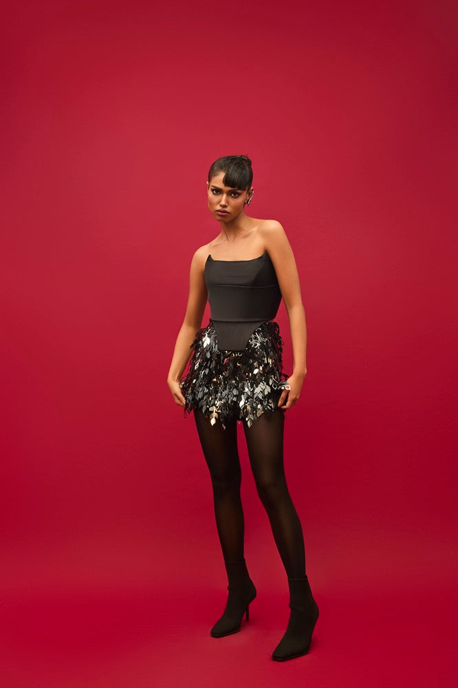BLACK WRAP CORSET